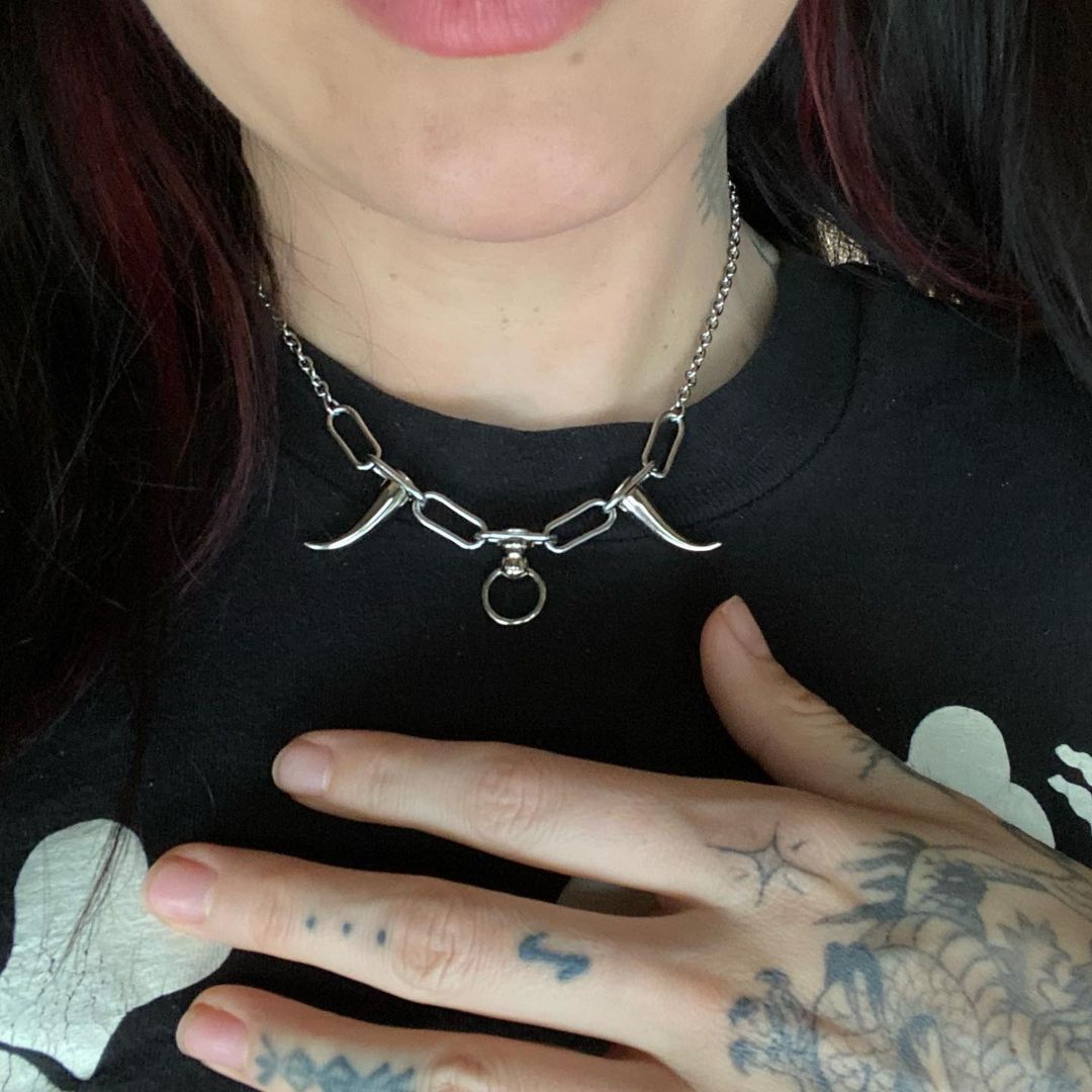 Hannya Necklace - Necklaces - While Odin Sleeps